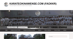 Desktop Screenshot of karateokinawense.com